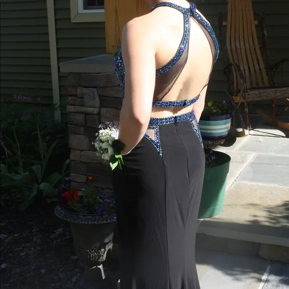 Faviana two piece prom dress